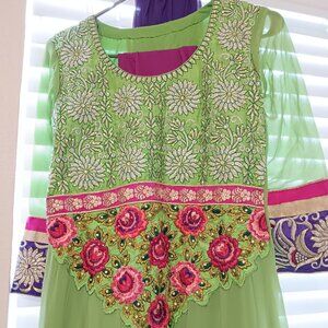 Green Indian dress